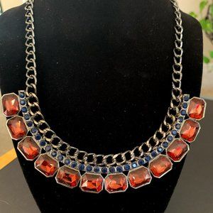Bronze and Crystal Necklace